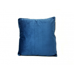 Poduszka aksamitna ciemny niebieski 45 x 45cm