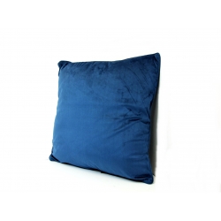 Poduszka aksamitna ciemny niebieski 45 x 45cm