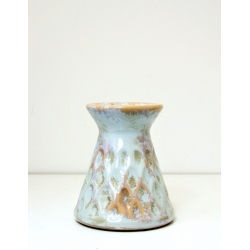 Świecznik ceramiczny SZARO NIEBIESKI szeroki 16,5cm