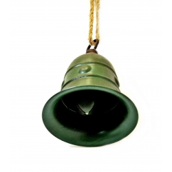 Dzwonek metalowy zielony 20cm