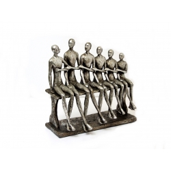 Rzeźba Figura Ludzie siedzący