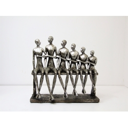 Rzeźba Figura Ludzie siedzący