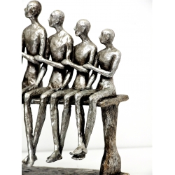 Rzeźba Figura Ludzie siedzący