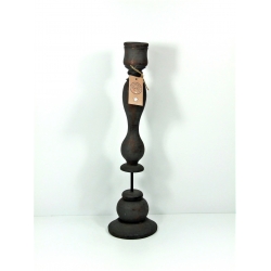 Świecznik drewniany Kandelaar 53 cm brązowy