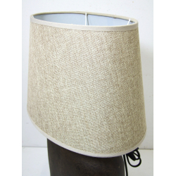 Lampa betonowa ceramiczna brązowa