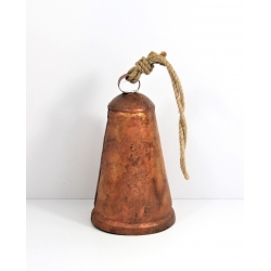 Dzwonek metalowy miedziany duży 27 cm