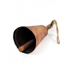 Dzwonek metalowy miedziany duży 27 cm