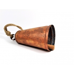 Dzwonek metalowy miedziany duży 27 cm