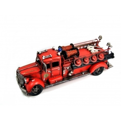 Samochód wóz strażacki vintage duży 50 cm