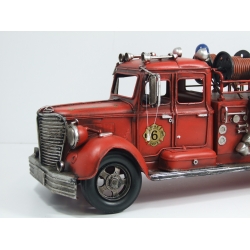 Samochód wóz strażacki vintage duży 50 cm