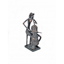 Rzeźba kobieta z wiolonczelą