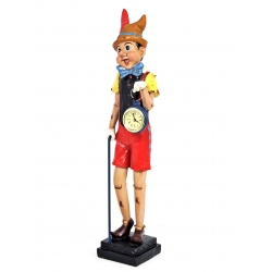 Figurka Pinokio z zegarkiem