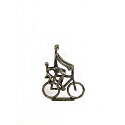Rzeźba rowerzystka KOLOR ZŁOTY