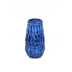 Wazon ceramiczny niebieski 15 cm