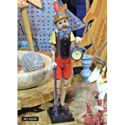 Figurka Pinokio z zegarkiem