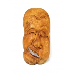 Maska Afrykańska z drewna tekowego Płaskorzeźba 59cm