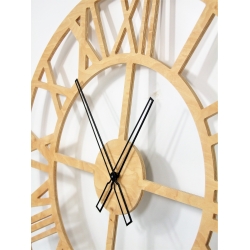 Zegar drewniany ażurowy 80 cm naturalny