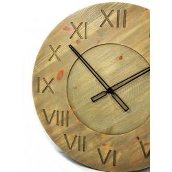 Zegar drewniany naturalny 58,5 cm