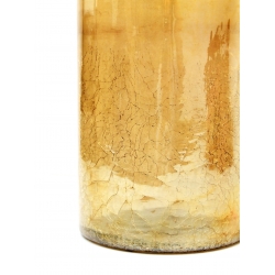 Wazon butla złoty z efektem pęknietego szkła 43cm