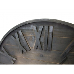Zegar drewniany ciemny brąz 70cm