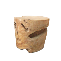 Stolik podręczny kawowy z kawałka korzenia drewno TEAK 40x35cm