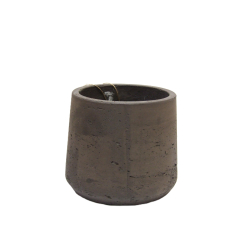 Osłonka ceramiczna betonowa Vintage Szary Brąz