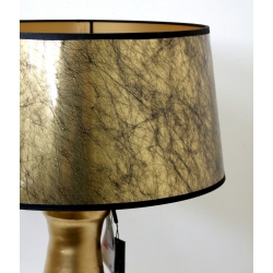 Lampa stołowa metalowa Złota 64cm