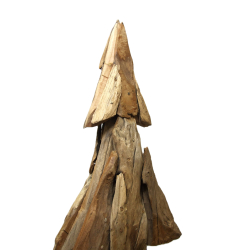 Choinka z drewna tekowego płaska 105cm