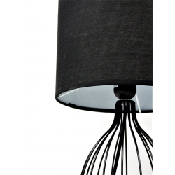 Lampka nocna metalowa czarna 44 cm