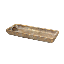 Patera ceramiczna na świece Złoto 30cm