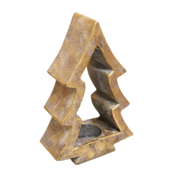 Choinka ceramiczna betonowa Rustykalny Złoty 29cm