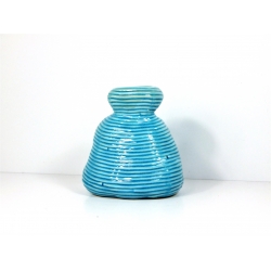 Wazon ceramiczny turkusowy 17 cm