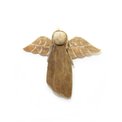 Anioł Hand Made z surowego drewna wiszący 27x30cm