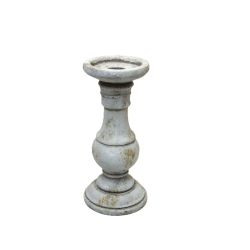 Świecznik betonowy rustykalny Szary 23cm