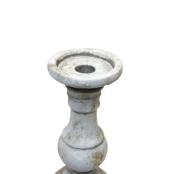 Świecznik betonowy rustykalny Szary 23cm