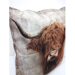 Poduszka Dekoracyjna Krowa Byk 3D 45x45 Kolor