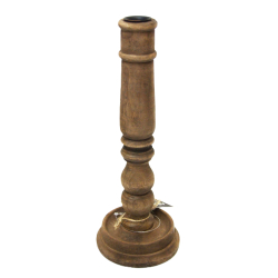 Świecznik drewniany Kandelaar 30cm brązowy