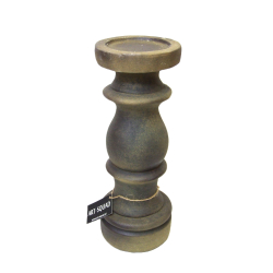 Świecznik betonowy gliniany z Oliwkowy 37cm