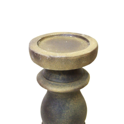 Świecznik betonowy gliniany z Oliwkowy 37cm