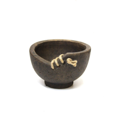 Misa gliniana Świecznik podstawka na Świece S