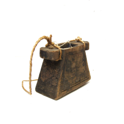 Vintage pojemnik z drewna naczynie na olej/latarnia