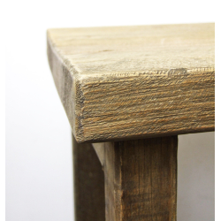 Stołek z drewna egzotycznego Stolik Taboret vintage 70cm