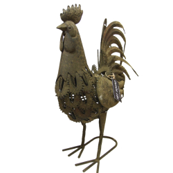 Kogut metalowy Art Vintage 43cm