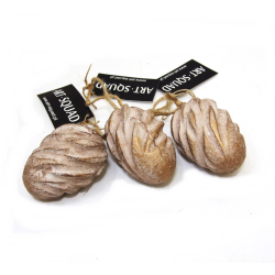 Jajo ceramiczne Dekor betonowe Różowo Złote Wiszące