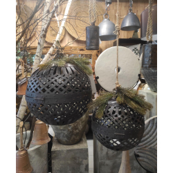 Lampion metalowy Kula 20cm