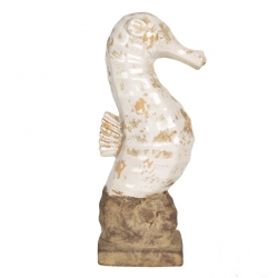 Konik Morski ceramiczny szkliwiony Biały 43cm