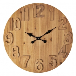 Zegar skandynawski naturalne  drewno 70cm