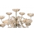 Świecznik metalowy rustykalny kwiaty 85 cm