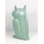 Sowa ceramiczna figurka XL kolor błękitny-miętowy
