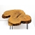 Stolik z plastra drewna akacjowego